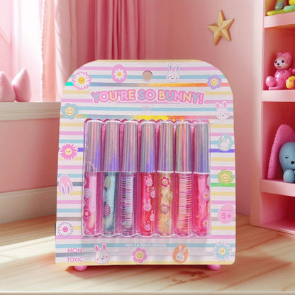Lip Balm 7-Flavor Mini Gift Box with 0.04oz Twist-Up Tubes and Colorful Display Box Packaging