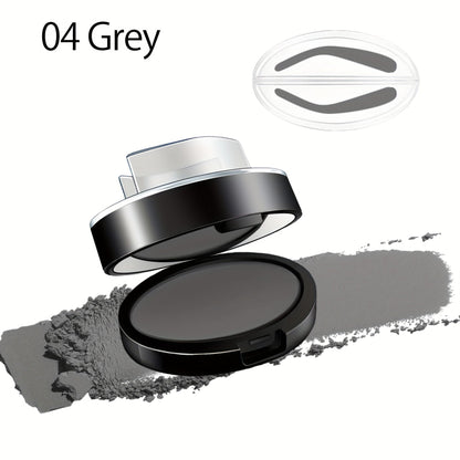 Waterproof Eyebrow Stamp Powder Kit Natural Arched Brow Shaping Long-Lasting Makeup for Women – Beginner Friendly Works on Dry & Oily Skin – Grey, Light Brown, Dark Brown Shades