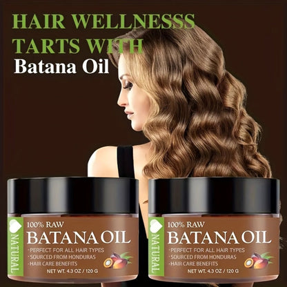 Batana Oil for Hair Growth 2-Pack - Honduras Pure Batana Hair Oil for Dry Damaged Hair, Deep Moisturizing Scalp Treatment, Nourishes All Hair Types, Value Twin Pack