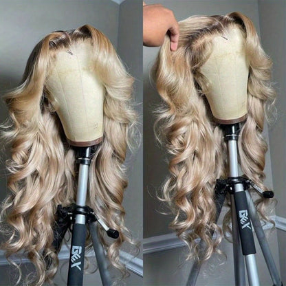 Synthetic Wig 32-Inch 13x4 HD Lace Front Waves with 200% Density in Three Colors for Cosplay Looks