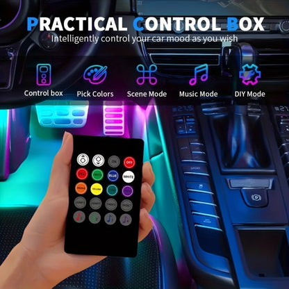 16.4ft USB-Powered RGB LED Strip Light Kit with Music Mode, 20-Key IR Remote and Indoor Setup Format