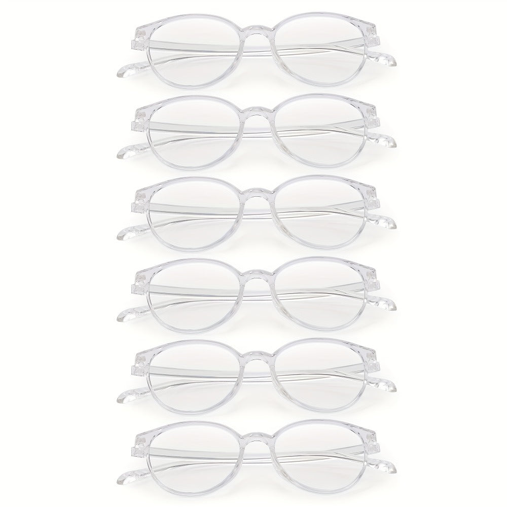 Reading Glasses – Three-Pair Rimless Metal Blue-Light Readers in Multiple Colors and Strengths