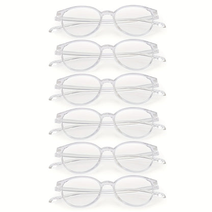 Reading Glasses – Three-Pair Rimless Metal Blue-Light Readers in Multiple Colors and Strengths