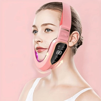 V-Face Slimming Massager 6-Speed USB Rechargeable Electric Jawline Chin Sculpting Device - Facial Lifting Contouring Anti-Aging Skin Tightening Beauty Tool for Women - Portable Skincare Gift
