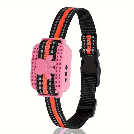 Rechargeable Bark Collar with 9 Adjustable Sensitivity Levels - Smart Anti Barking Collar for Small Medium Large Dogs, 3 Training Modes Beep Vibration Shock, Waterproof, Pink & Sky Blue
