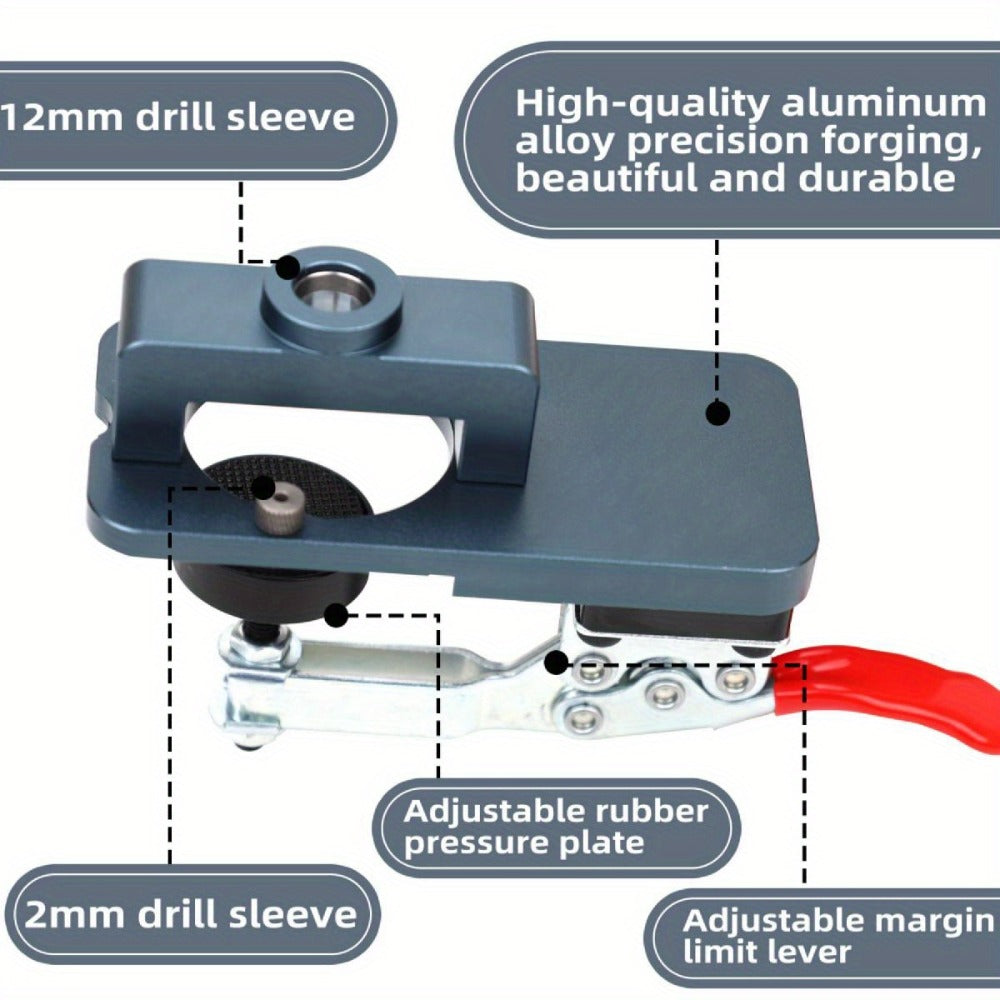 35 mm Cabinet Hinge Drilling Jig Kit with Clamp, Forstner Bit and Locator for 15- to 25-mm Boards