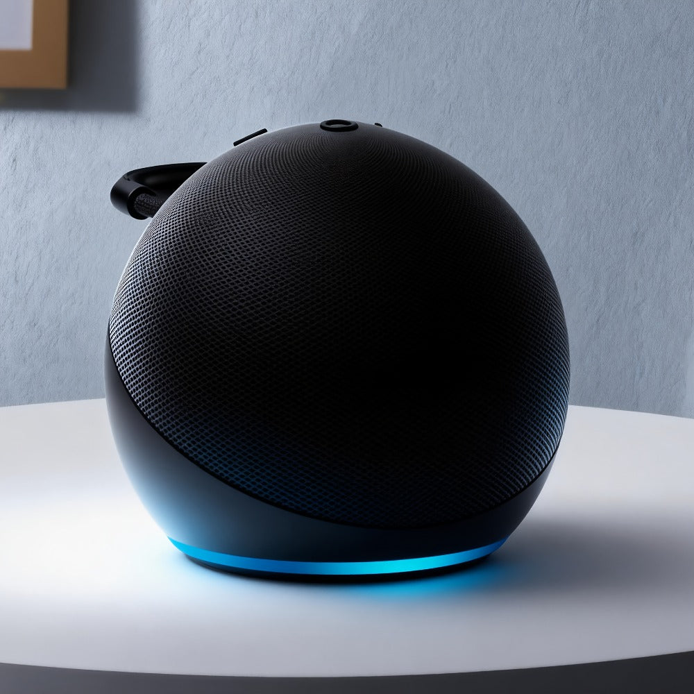 Portable Bluetooth Speaker Spherical Model with RGB, TWS, Subwoofer, 360° Listing and Included Base