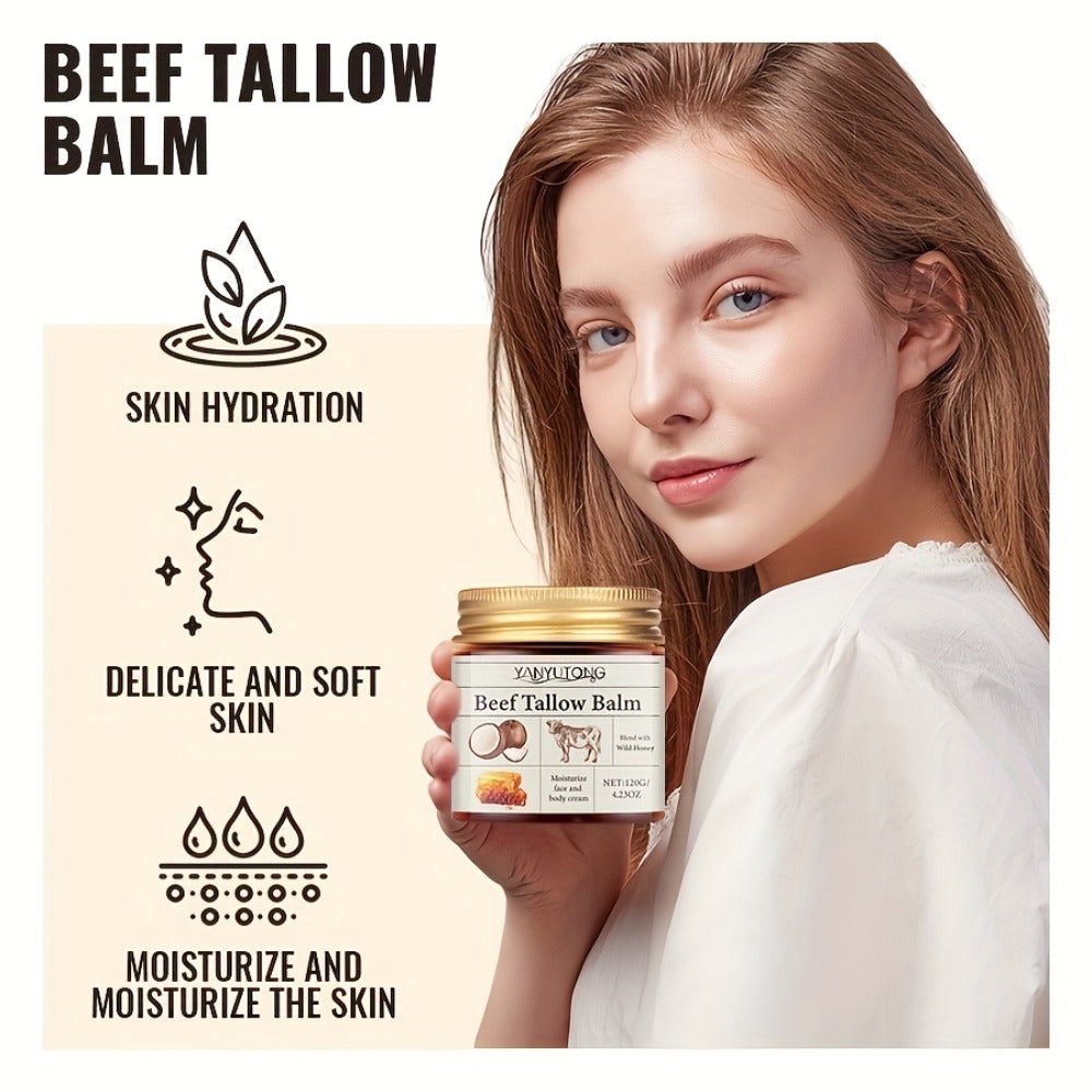 Bee Venom Lifting Cream with Beef Tallow & Honey 120g — Natural Botox Alternative Instant Tightening Firming Deep Moisturizing Alcohol-Free Anti-Aging Face Cream All Skin Types Women