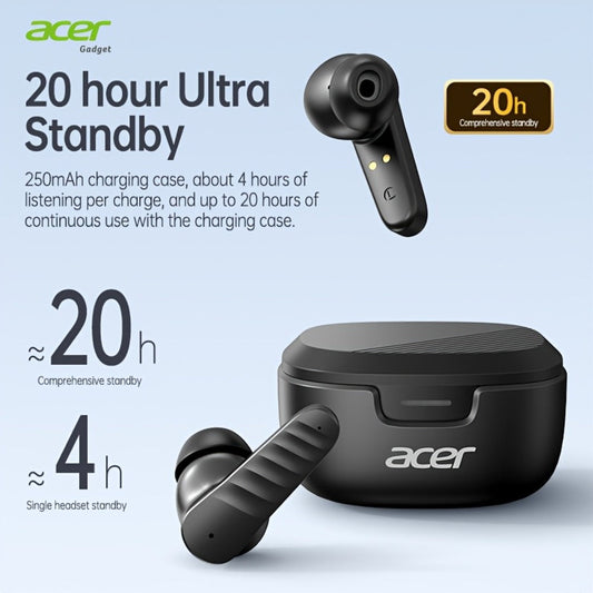 Wireless Earbuds Mini Lightweight In-Ear with ENC Calls, Touch Control and Long Battery in Three Colors