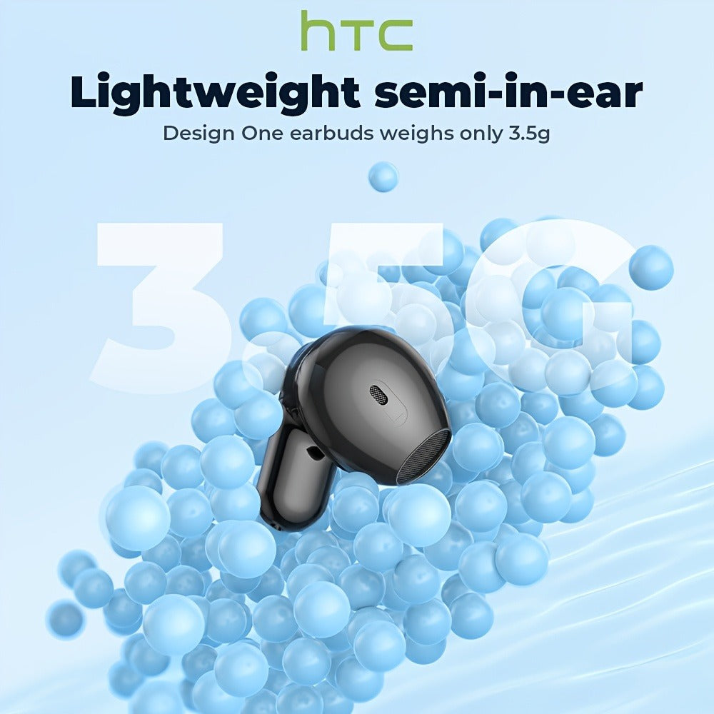 131 Language Real-Time Translation Wireless Headphones HTC NE20 TWS HiFi Sound Low Latency Gaming AI Noise Reduction LED Touch Screen Built-In Mic for Business Travel Office Study Gaming Birthday Gift