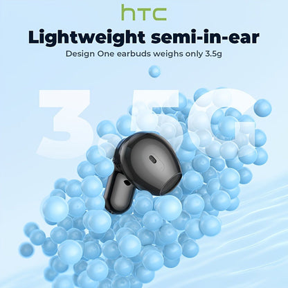 131 Language Real-Time Translation Wireless Headphones HTC NE20 TWS HiFi Sound Low Latency Gaming AI Noise Reduction LED Touch Screen Built-In Mic for Business Travel Office Study Gaming Birthday Gift