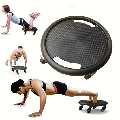 Ab Wheel Roller and Gliding Disc Training Set with Quiet Wheels for Home Core and Cardio Workouts