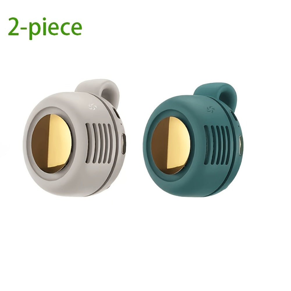 Clip-On Neck Fan in Pink, Green or White with Display and One- or Two-Piece Checkout Options