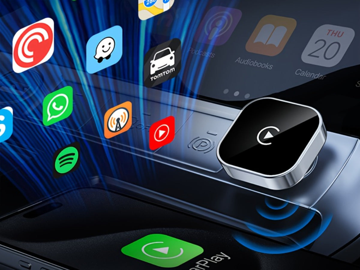 Wireless CarPlay Adapter 2-in-1 for iPhone & Android Auto, Mini USB-C Dongle, Convert Wired to Wireless, Plug & Play, Auto Connect, Low Latency, Dual-Band 2.4G+5G – 2026 Upgraded