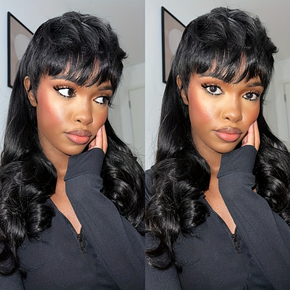 Synthetic Wig Long Deep-Wave Curls, 150% Density with Rose Net Cap in 22- or 24-Inch Lengths