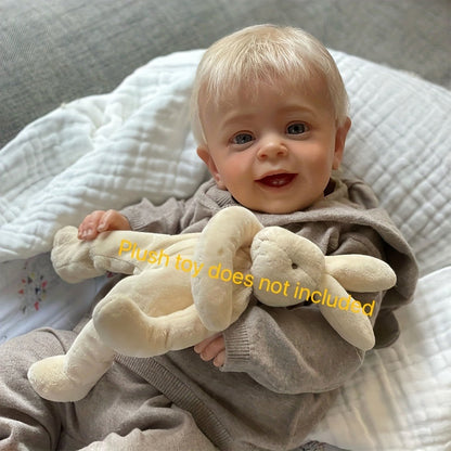 Reborn Doll, 24-Inch Cloth-Body Figure with Vinyl Head and Limbs, Hand-Rooted Hair and Gift Set