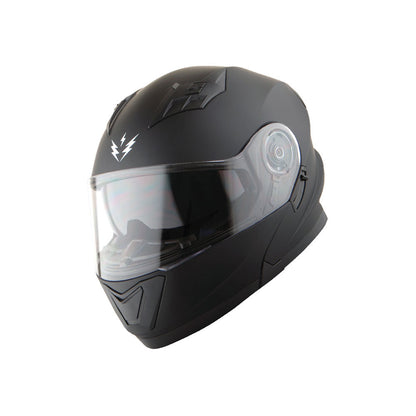 Motorcycle Modular Full Face Helmet Flip Up Dual Visor Sun Shield with Optional LED Tail Light 3 Modes Removable Washable Interior, Multiple Colors S M L XL — Modular901