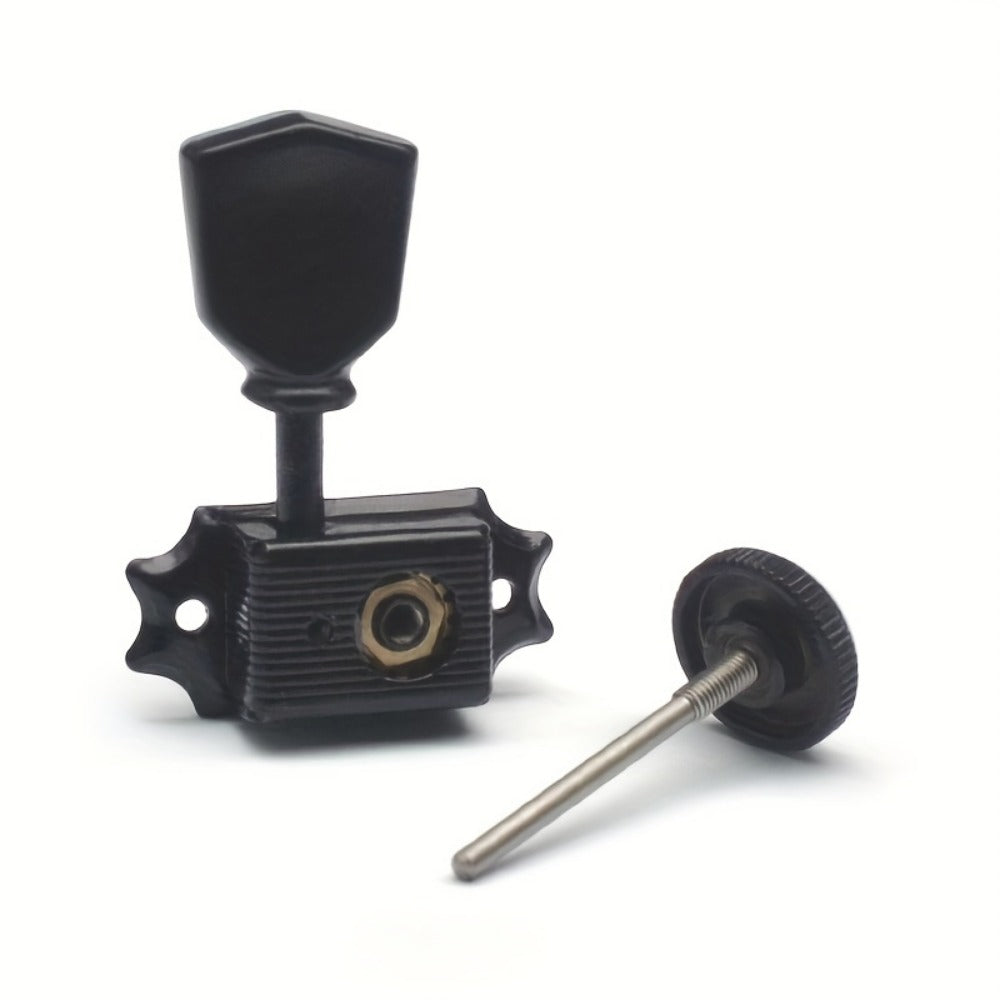 3+3 Locking Guitar Tuners, 1:15 Ratio, Black Gold or Chrome Set detail image - detail view 15