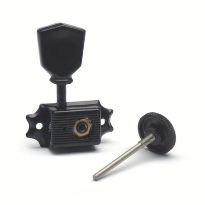 3+3 Locking Guitar Tuners, 1:15 Ratio, Black Gold or Chrome Set detail image - detail view 15