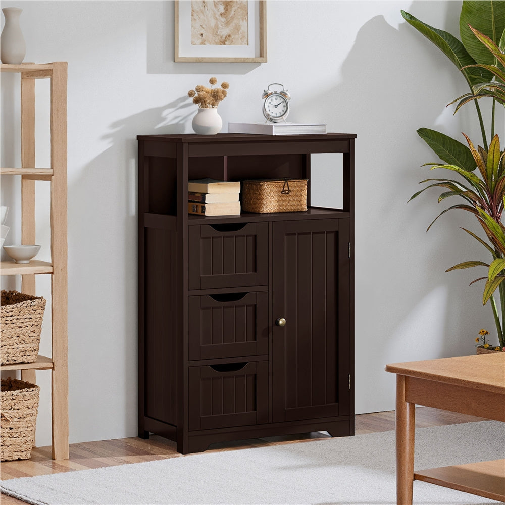 3-Drawer Bathroom Storage Cabinet, Multi-Purpose Organizer Cabinet detail image - detail view 18