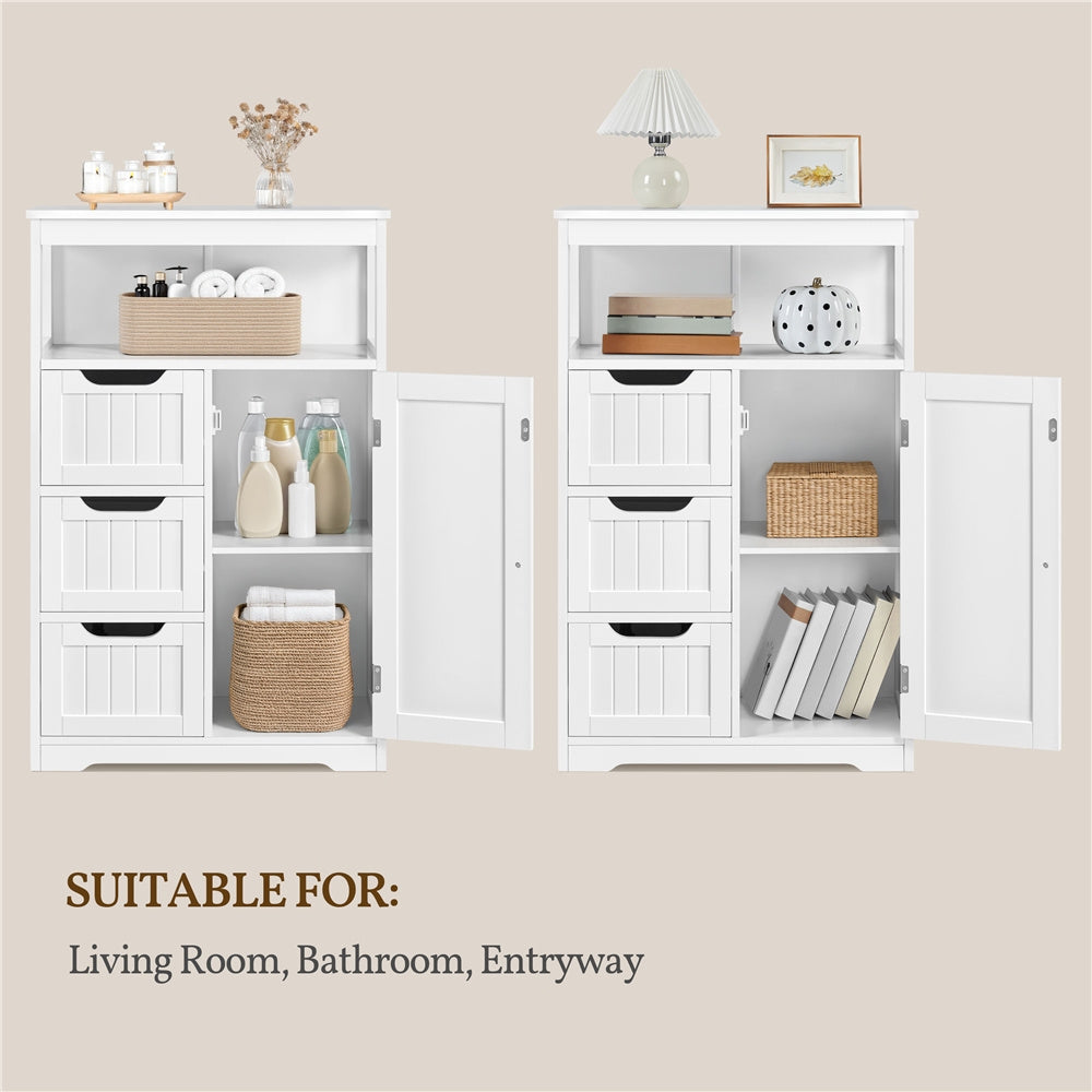 3-Drawer Bathroom Storage Cabinet, Multi-Purpose Organizer Cabinet detail image - detail view 26