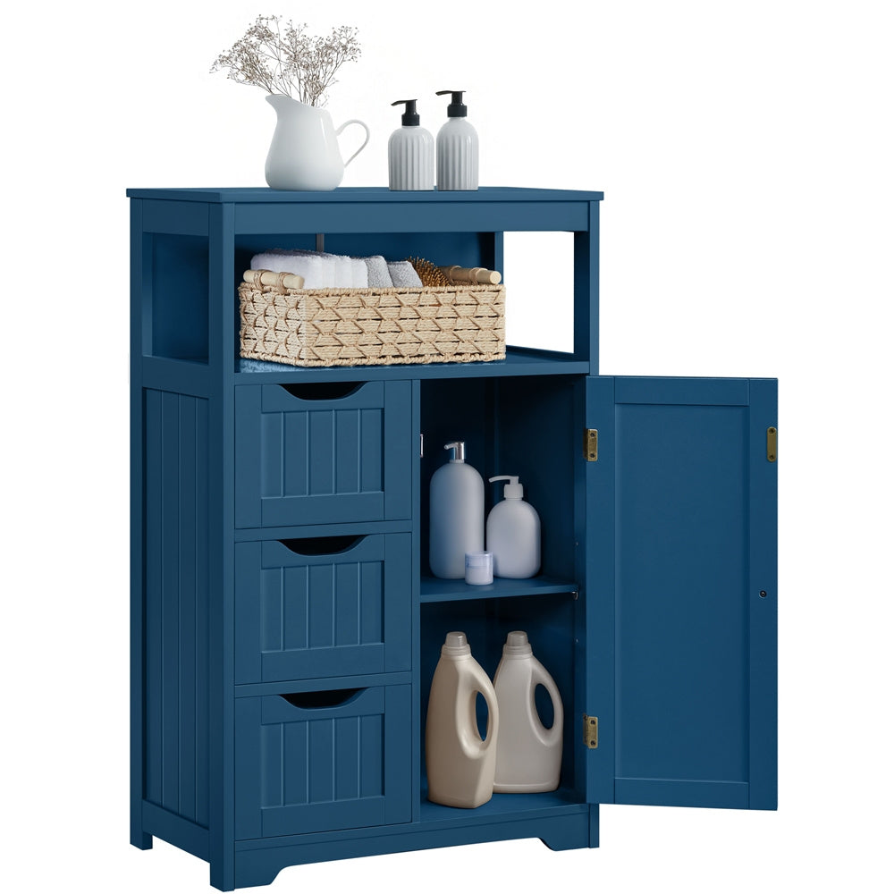 3-Drawer Bathroom Storage Cabinet, Multi-Purpose Organizer Cabinet detail image - detail view 4