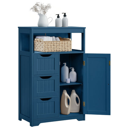 3-Drawer Bathroom Storage Cabinet, Multi-Purpose Organizer Cabinet detail image - detail view 4