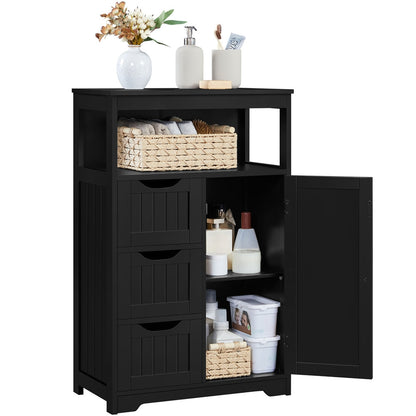 3-Drawer Bathroom Storage Cabinet, Multi-Purpose Organizer Cabinet detail image - detail view 9