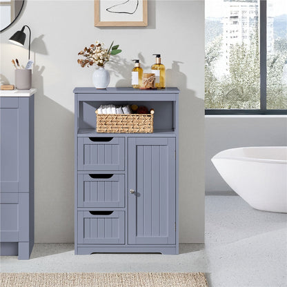Storage Cabinet shown in the Gray option