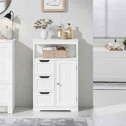 Storage Cabinet shown in the White option