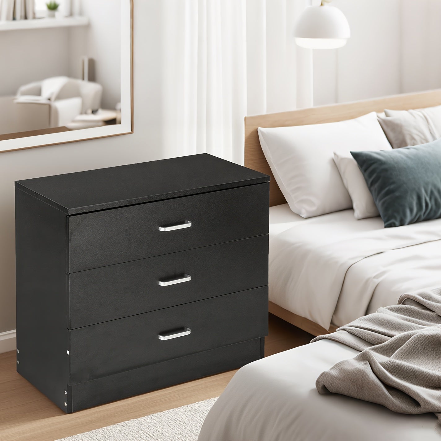 Dresser shown in the Light Luxury Black option