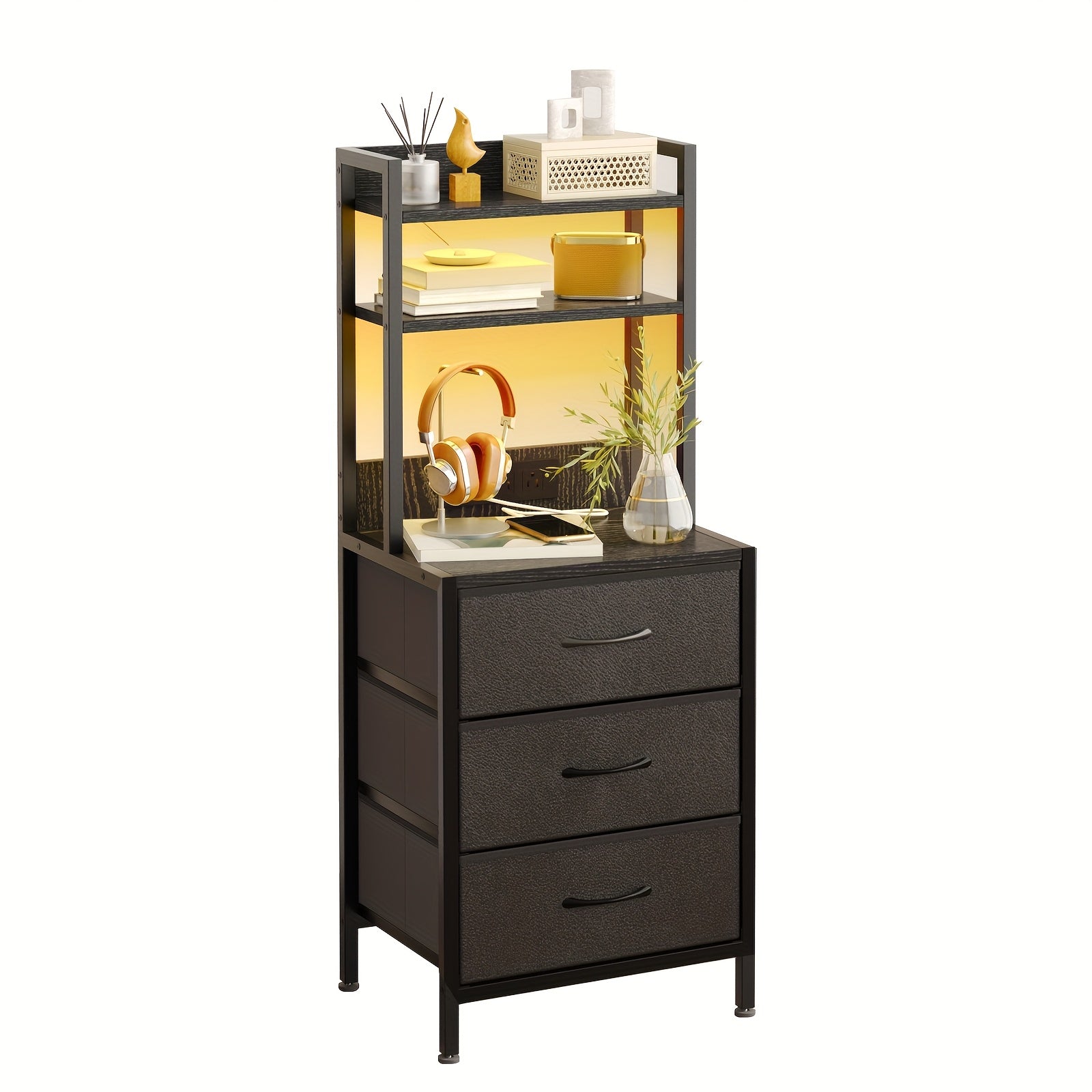 Nightstand shown in the 1pc-Black option
