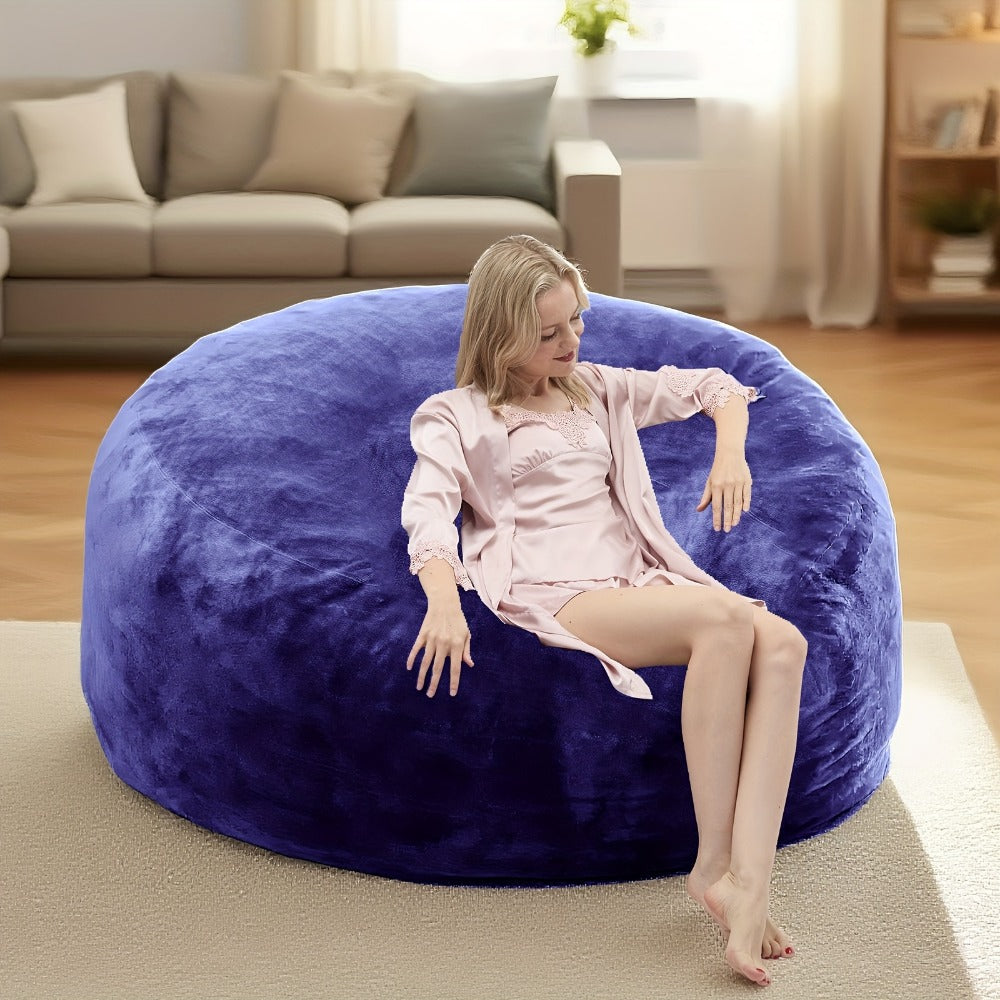 3-Foot Oversized Bean Bag Chair with Memory Foam for Comfortable Everyday Seating detail image - detail view 10