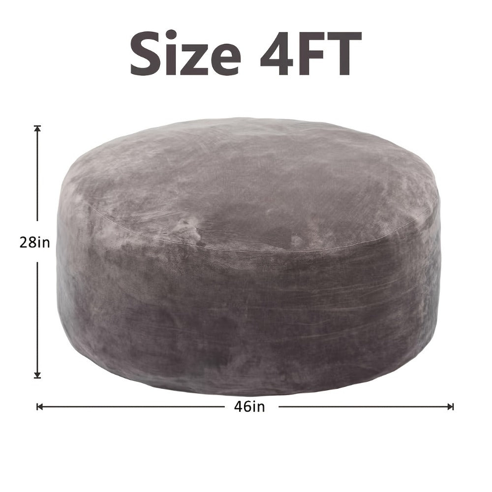 3-Foot Oversized Bean Bag Chair with Memory Foam for Comfortable Everyday Seating detail image - detail view 7