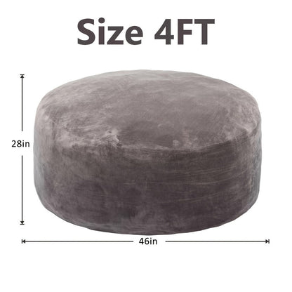 3-Foot Oversized Bean Bag Chair with Memory Foam for Comfortable Everyday Seating detail image - detail view 7