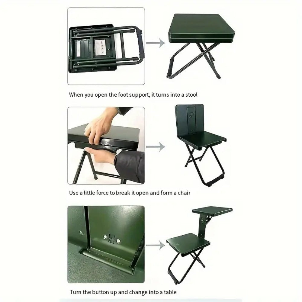3-in-1 Folding Chair And Table Set with Multiple Color Options detail image - detail view 13