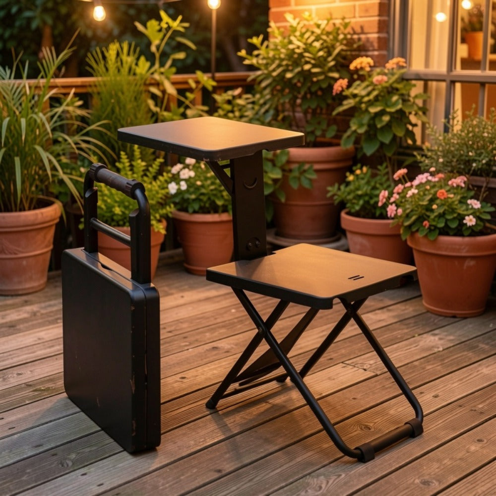 3-in-1 Folding Chair And Table Set with Multiple Color Options detail image - detail view 8