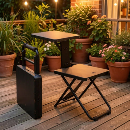 3-in-1 Folding Chair And Table Set with Multiple Color Options detail image - detail view 8