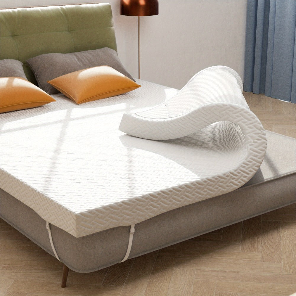 3-Inch Mattress Topper with Memory Foam, Bed Mattress Pad for Bedroom detail image - detail view 5