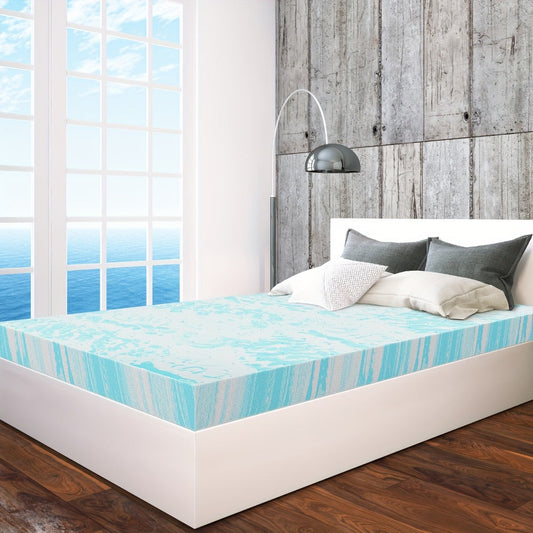 Mattress Topper, 3 Inch Gel Infused Memory Foam Soft Cooling Bed Topper for Twin Twin XL shown in the main product view