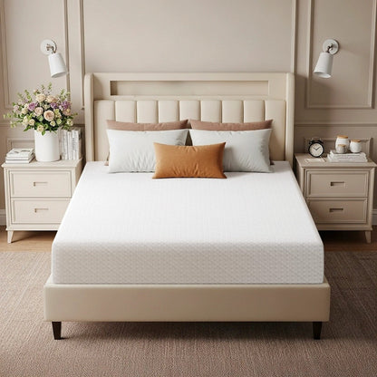Mattress shown in the White, 8in/Full option