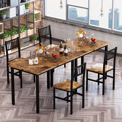 3-Piece Dining Table Set with Two Chairs Included for Work, Display, and Everyday Use detail image - detail view 4
