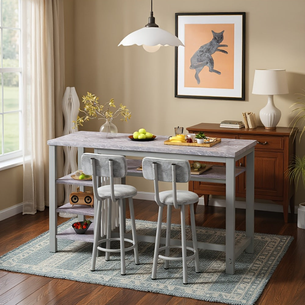 3-Piece Dining Table Sets And Breakfast Nook Sets for Kitchen and Home Office detail image - detail view 11