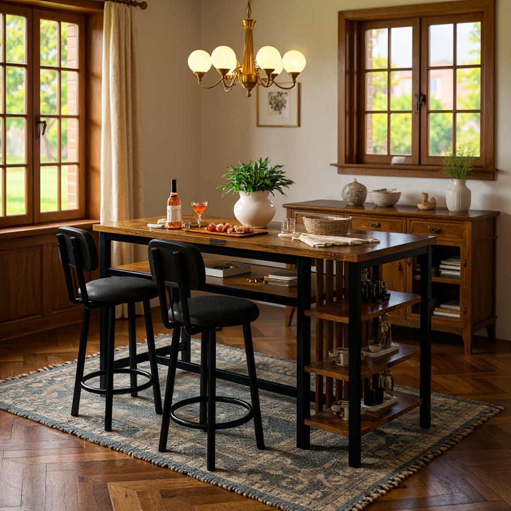 3-Piece Dining Table Sets And Breakfast Nook Sets for Kitchen and Home Office detail image - detail view 8