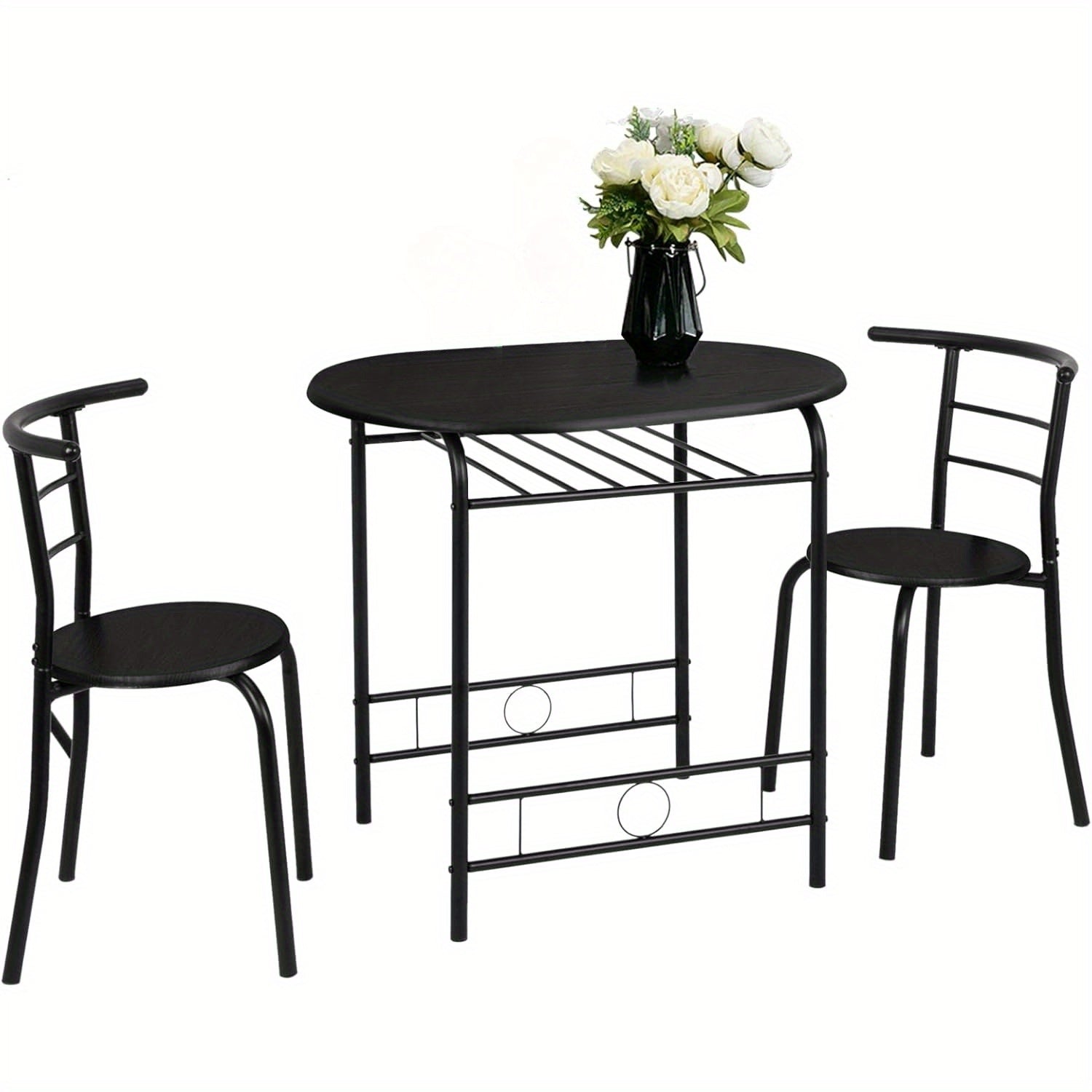 Dining Table Set shown in the Black option