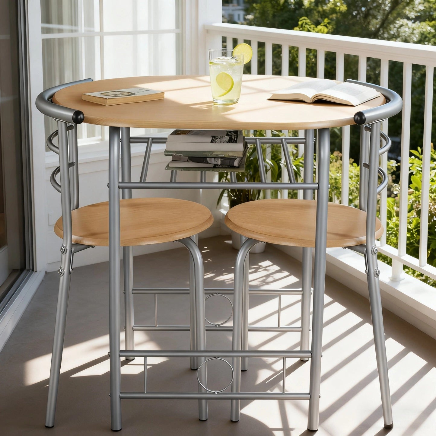 Dining Table Set shown in the Natural option