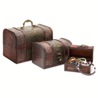 3-Piece Set Wood Jewelry Box for Practical Everyday Home Use in Bedroom detail image - detail view 14