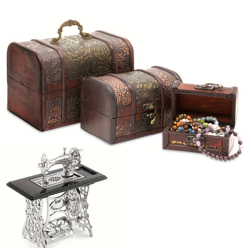 Jewelry Box shown in the Vintage Chest - 3-piece Set option