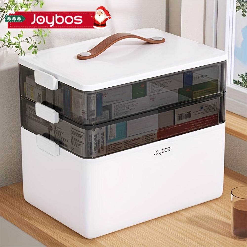 3-Tier Clear Storage Organizer with Secure Lid and Large-Capacity Storage detail image - detail view 8