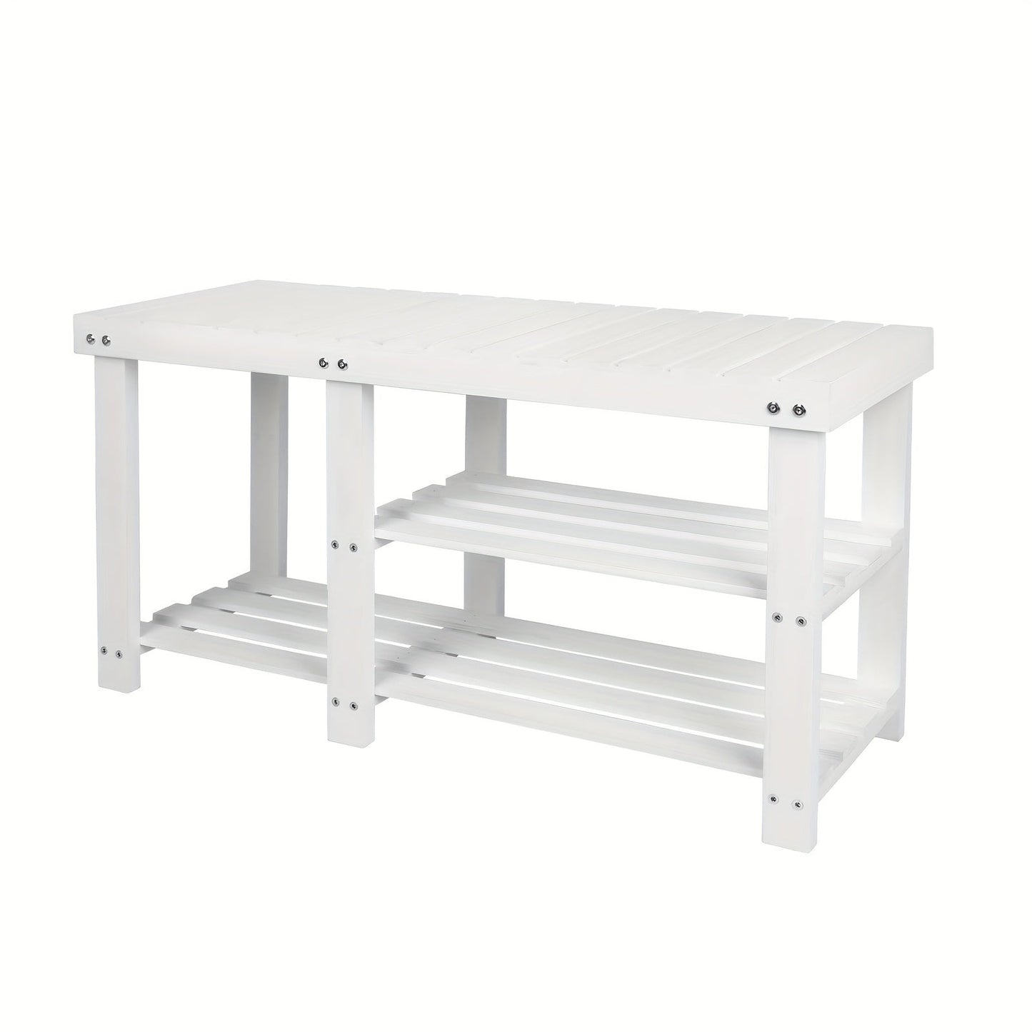 Shoe Bench shown in the White option